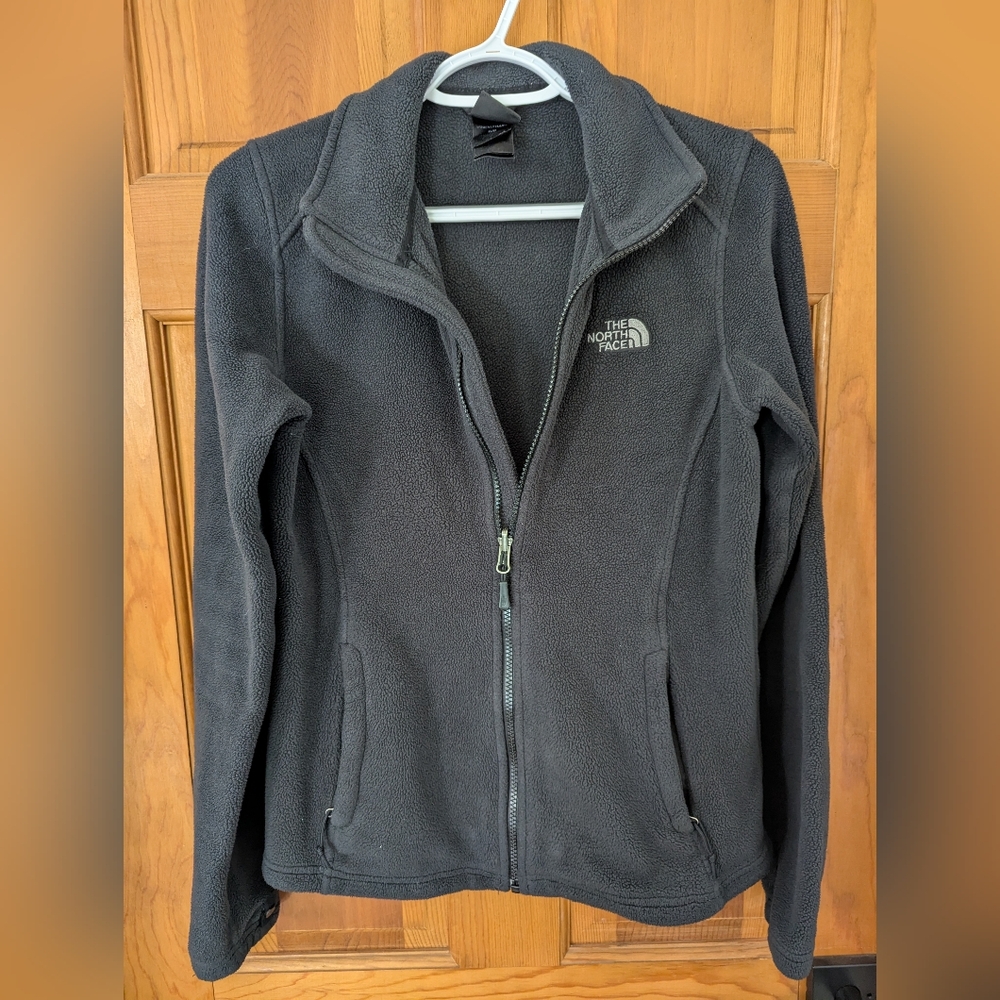 Women's The North Face Dark Grey Zip-Up Fleece